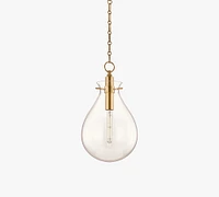 Mayla LED Glass Pendant (8"-18")