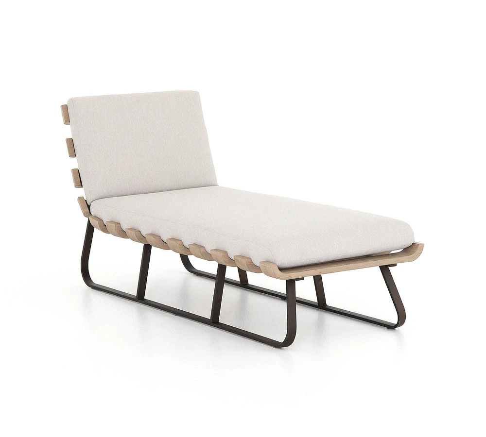 Marjane Teak Outdoor Chaise Lounge