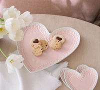 Cookie Heart Stoneware Serving Platter