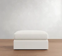 Westwood Slim Arm Leather Ottoman