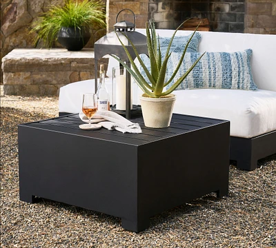 Malibu Metal Platform Modular Outdoor Coffee Table (33")