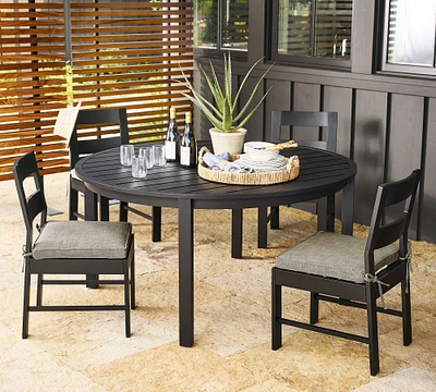 Malibu Metal Round Outdoor Dining Table (60")