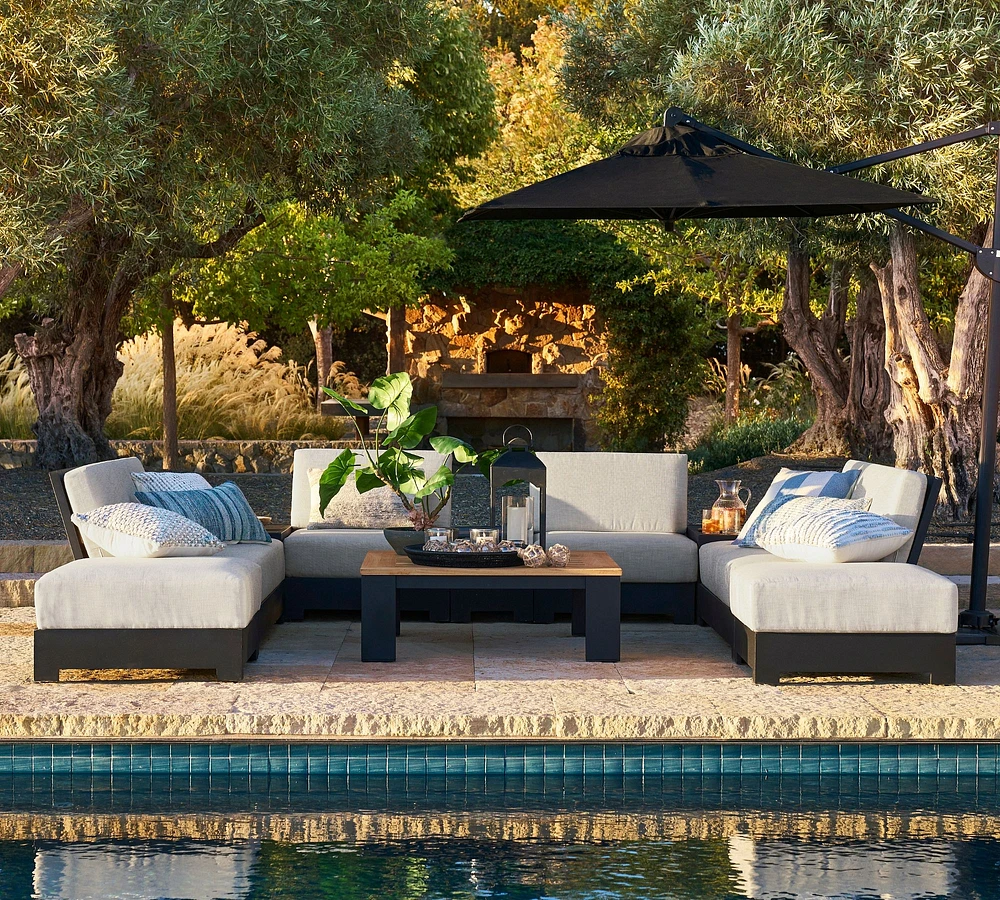 Build Your Own - Malibu Metal Platform Modular Outdoor Sectional Components