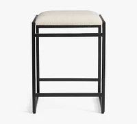 Hardy Upholstered Backless Counter Stool