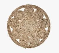 Circular Hand-Braided Jute Placemats - Set of 4