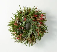 Fresh Grevillea & Baby Blue Eucalyptus Wreath Garland