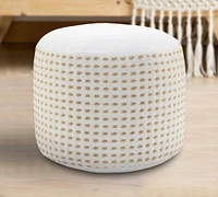 White Dash Pouf