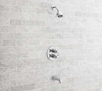 Pearson Cross Handle Thermostatic Bathtub & Shower Set