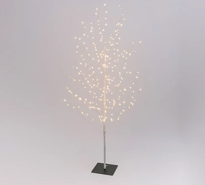 Lit LED White Tree