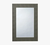 Faux Shagreen Rectangular Mirror