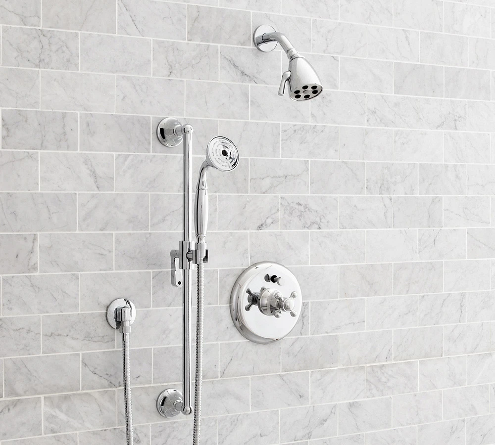 Warby Cross Handle Pressure Balanced Shower Set with Handshower