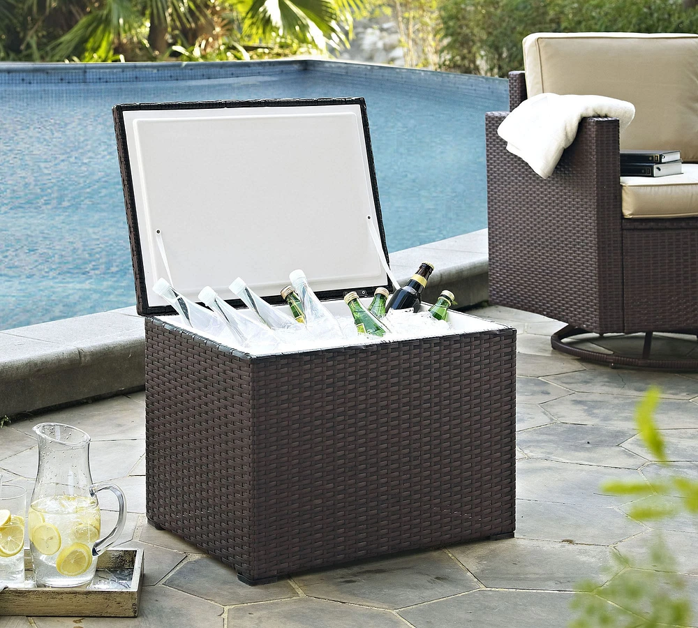 Benson Outdoor Wicker Cooler