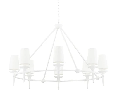 Penny Round Metal Chandelier (48")