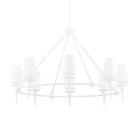 Penny Round Metal Chandelier (48")