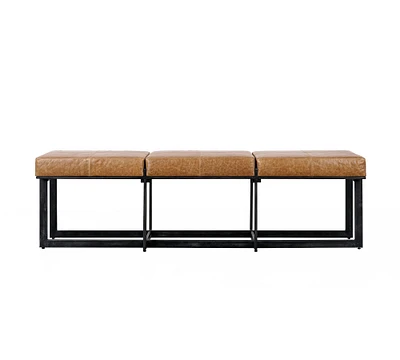 Rocket Leather Bench (56")