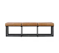 Rocket Leather Bench (56")