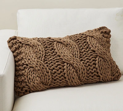 Colossal Handknit Lumbar Pillow