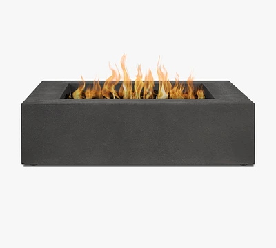 Abril Concrete Low Square Propane Fire Pit Table (43")