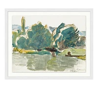 Landscape Gesture Framed Print