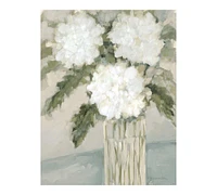 White Hydrangeas Canvas Print