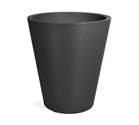 All Weather Eco Hevea Tapered Cylinder Grooved Outdoor Planters