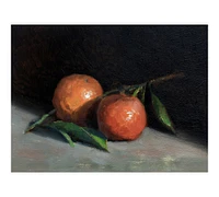 Oranges Still Life Framed Canvas