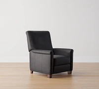 Open Box: Irving Roll Arm Leather Manual & Power Recliner