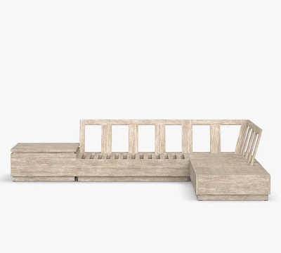 Indio Eucalyptus Modern Platform 5-Piece Sectional (90")