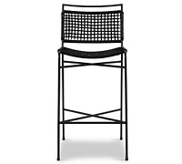 Perkins Metal & Rope Outdoor Stool