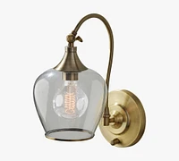 Lucia Hand-Blown Recycled Glass Sconce (8'')