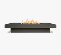 Chrisley Concrete Low Rectangular Propane Fire Pit Table (72")