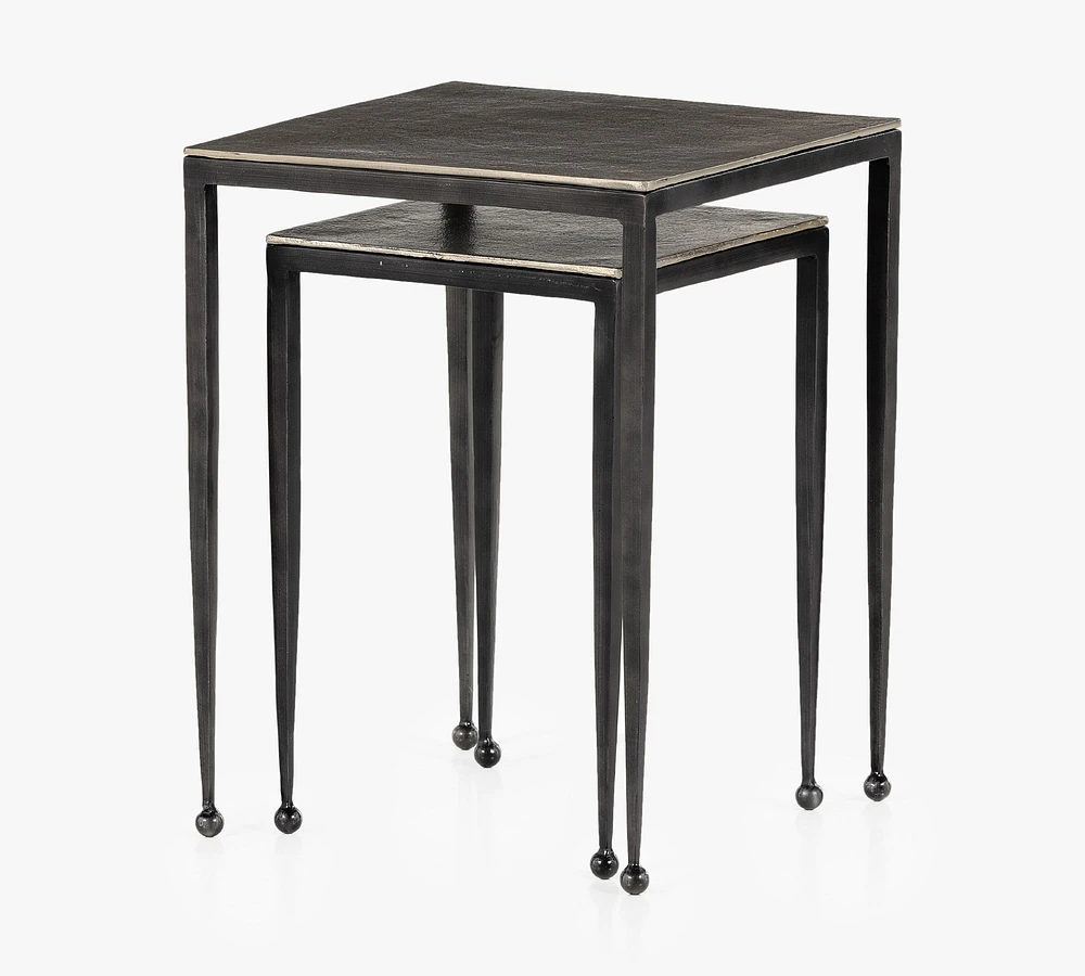 Marrow Metal Nesting End Table (12.5"- 16")