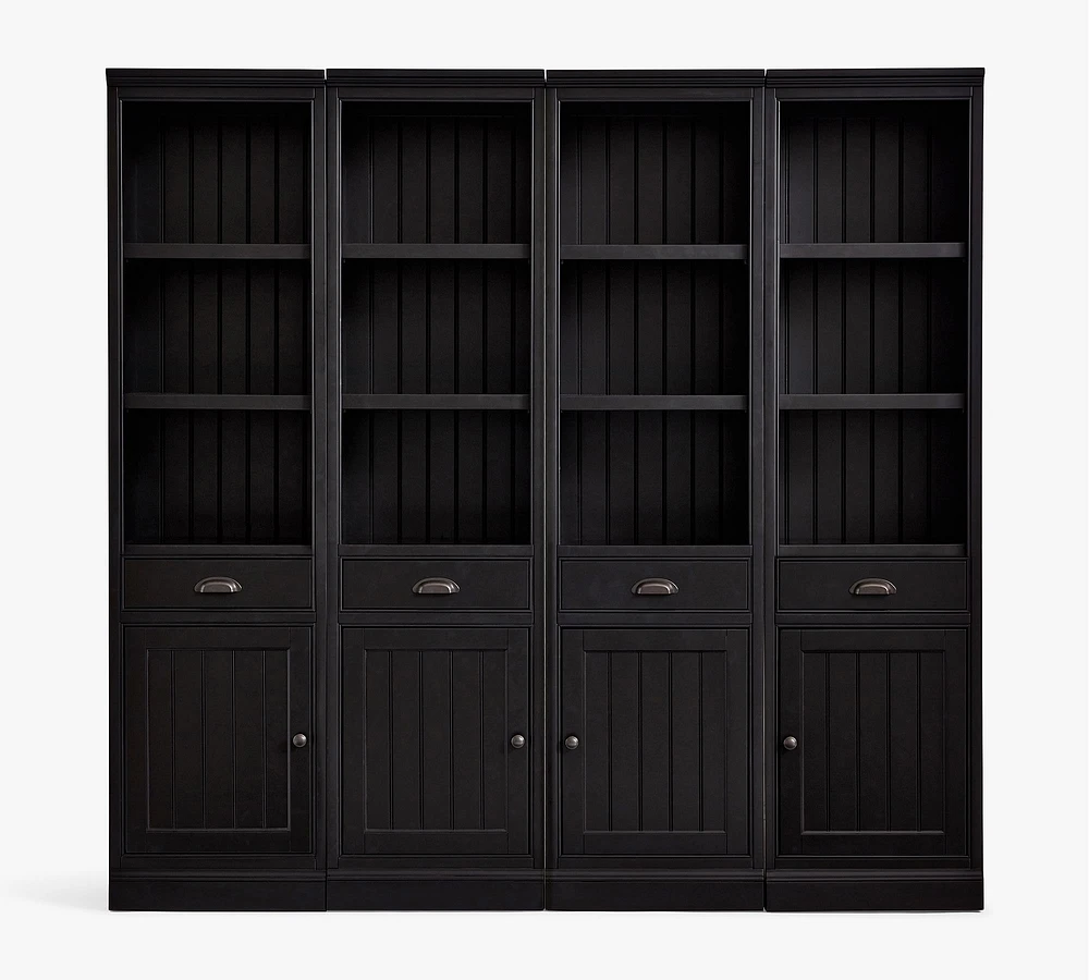 Aubrey Shelf with Cabinets (74.5")