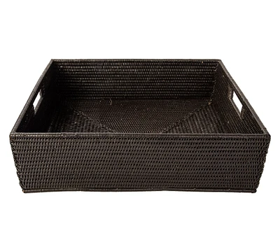 Tava Handwoven Rattan Rectangular Storage Basket