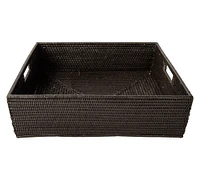 Tava Handwoven Rattan Rectangular Storage Basket