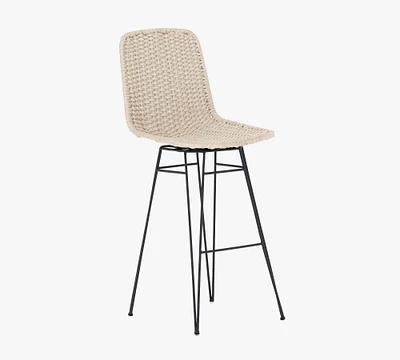 Annette Woven Swivel Outdoor Stool