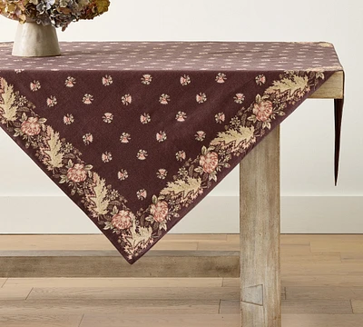 Antique Rose Cotton Table Throw