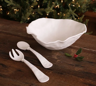 Nube Outdoor Salad Bowl With Servers