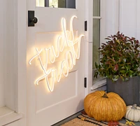 LED Trick or Treat Wall Art