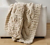 Plush Colossal Handknit Throw