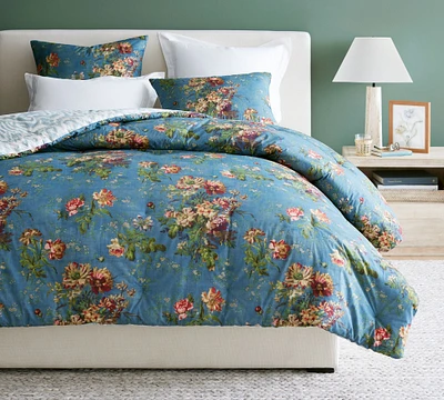 Meadow Floral Reversible Percale Comforter