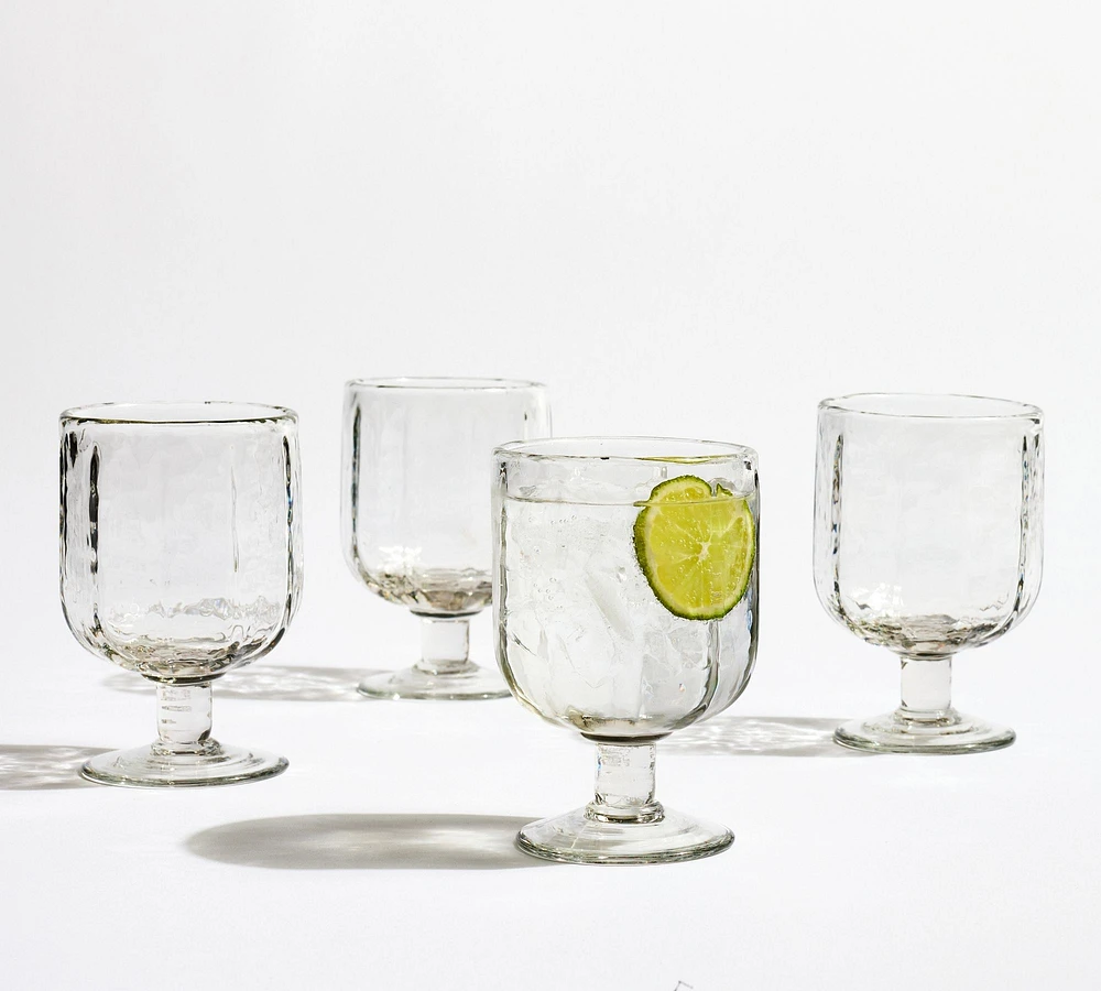 Hammered Café Short Goblets