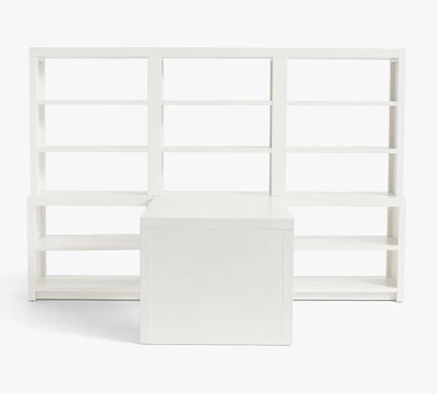 Dillon Peninsula Desk with 108" Bookcase Suite (70")