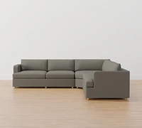 Serene 3-Piece L-Shaped Wedge Sectional (123"–135")