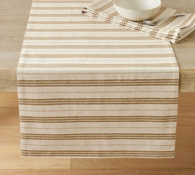 Colette Stripe Cotton/Linen Table Runner