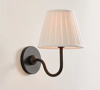 Baylor Pleated Shade Sconce (7")