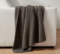 Bayside Seed Stitch Throw Blanket