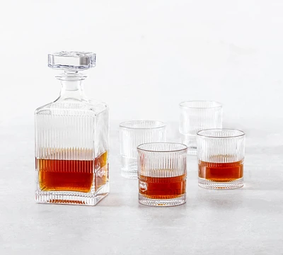 No-Ho Decanter & Double Old Fashioned Glasses, Set of 4