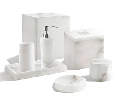 Kyran Handcrafted Alabaster Bathroom Accessories