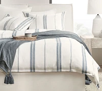 Caprina Linen Cashmere Striped Duvet Cover